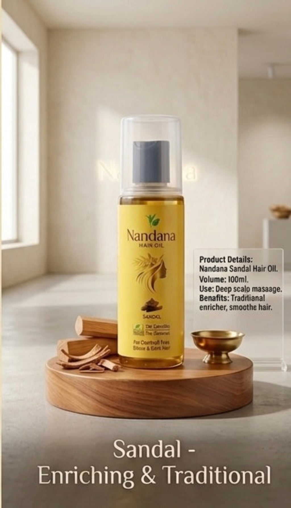Nandana Hair Oil (Sandal 200 Ml)