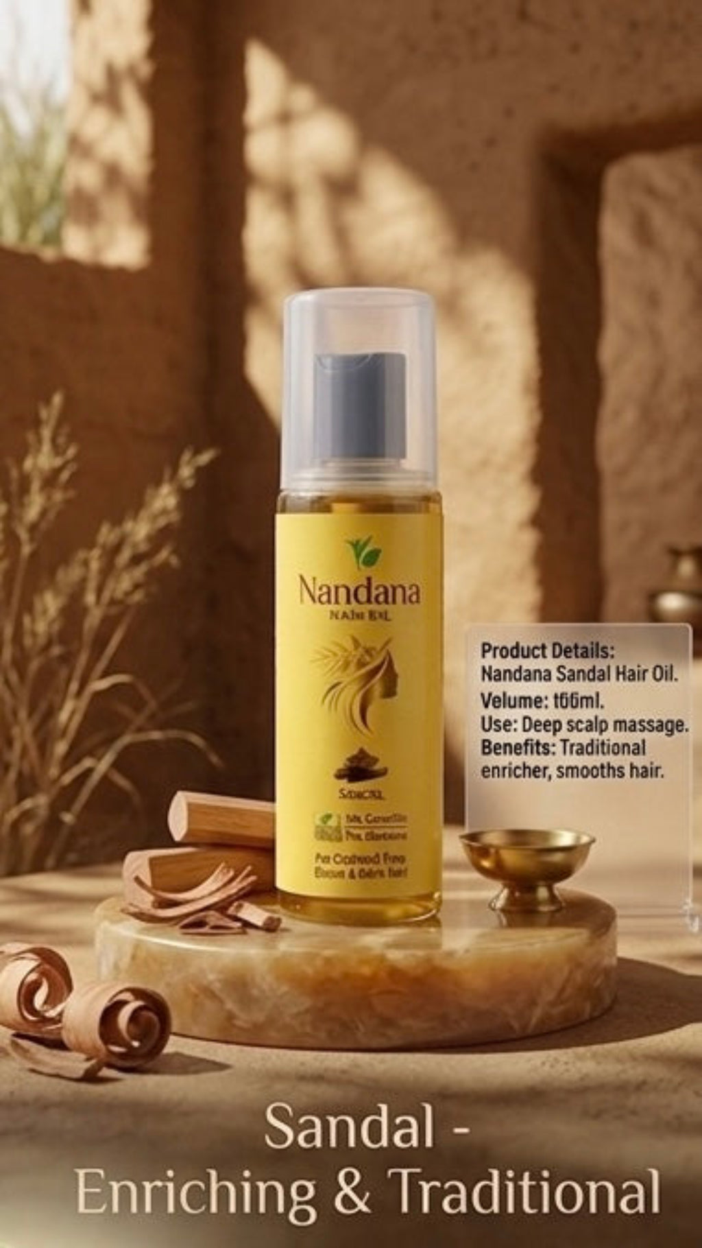 Nandana Hair Oil (Sandal 200 Ml)